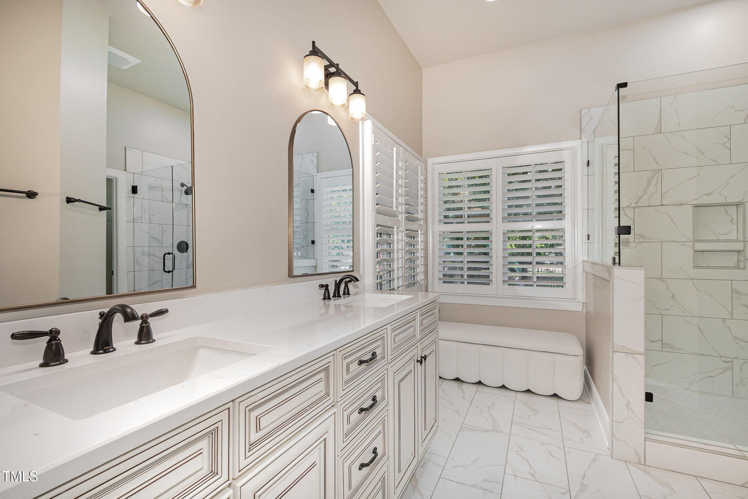 2027 Hopeton Avenue Raleigh, NC 27614 - Photo 17 of 33 Primary Bathroom - Looking from entryway