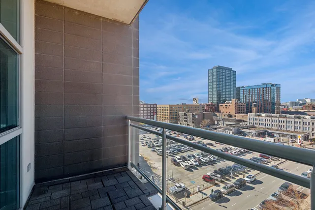a view of city with balcony