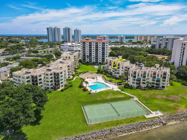 a view of a city from a terrace