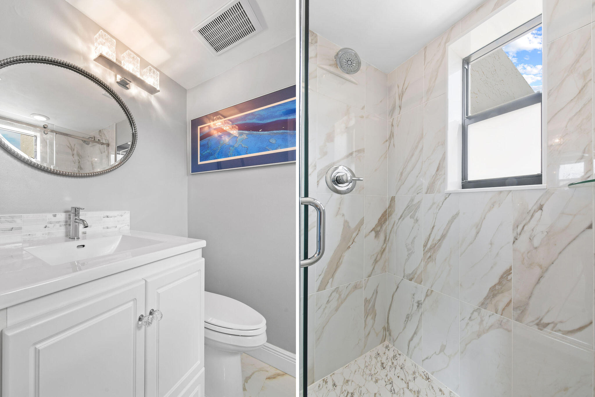 364 Golfview Road, Unit 506 North Palm Beach, FL 33408 - Photo 39 of 44 a bathroom with a toilet a sink and mirror