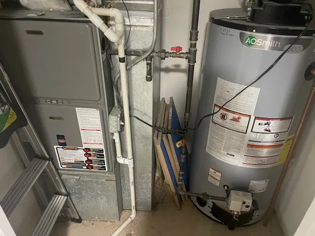 a view of small space with racks on the wall