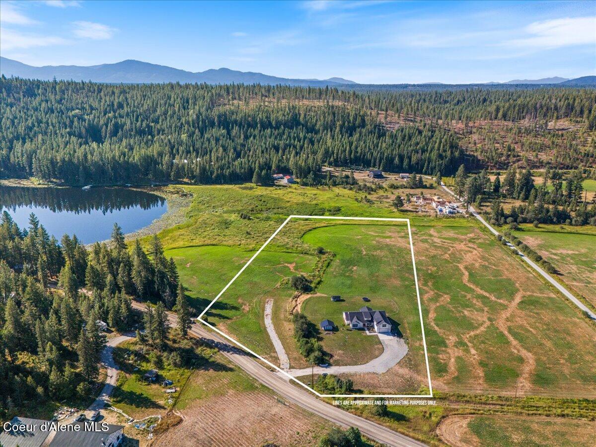 1974 Kelso Lake Road Athol, ID 83801 - Photo 41 of 55 02-Aerial front of home