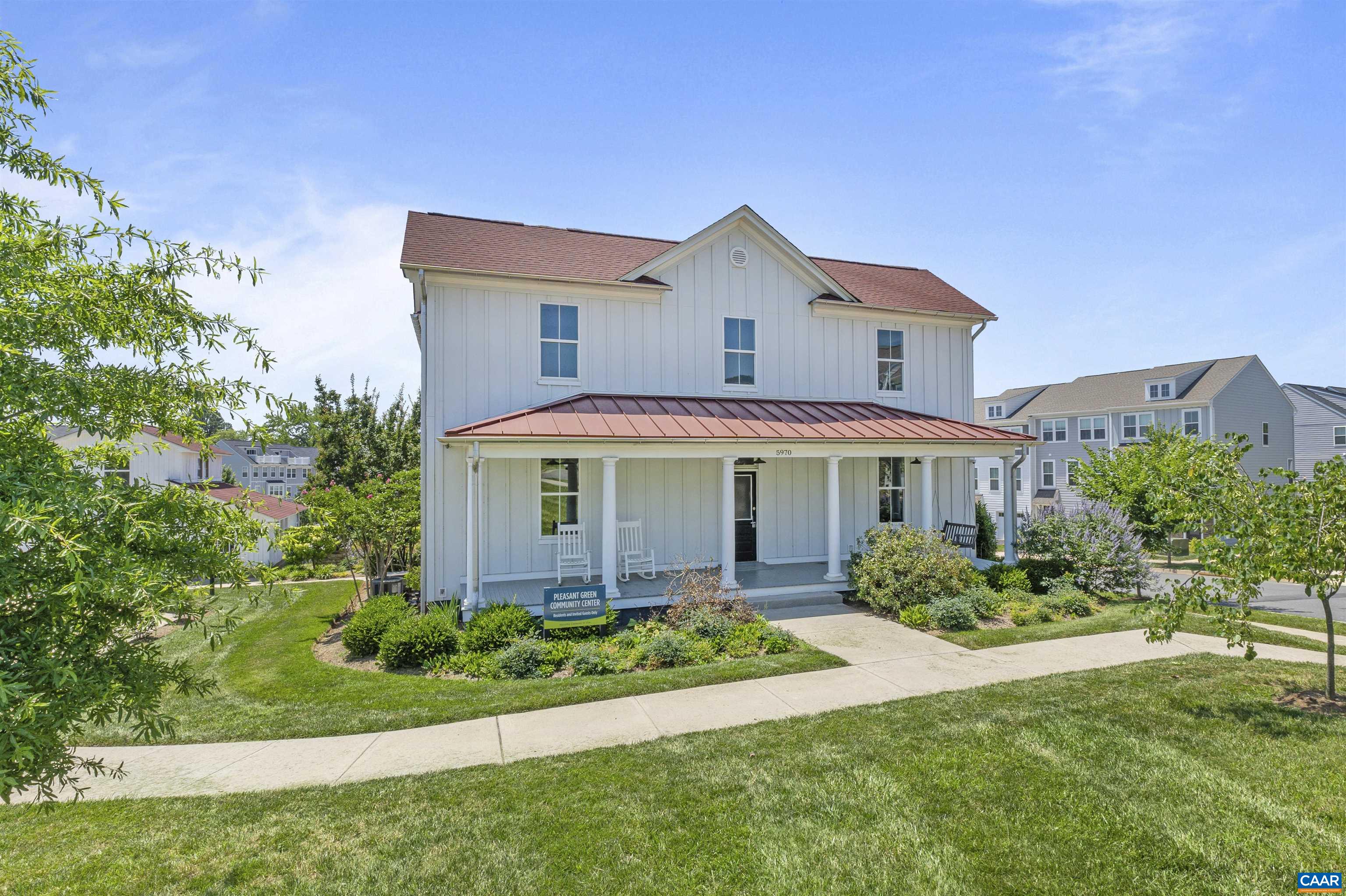4418 Alston Street Crozet, VA 22932 - Photo 31 of 41 a front view of a house with a garden