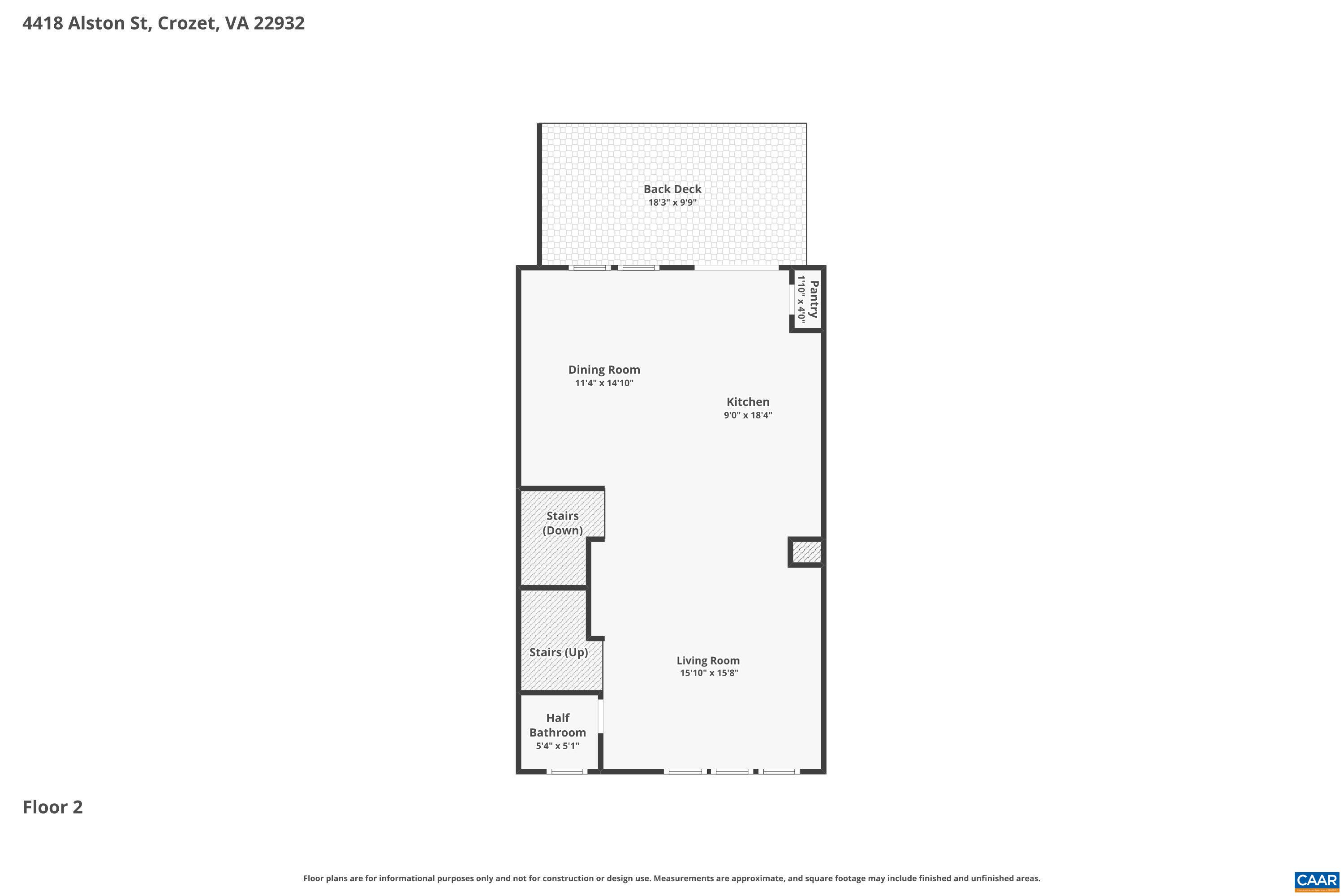 4418 Alston Street Crozet, VA 22932 - Photo 39 of 41 a picture of a floor plan