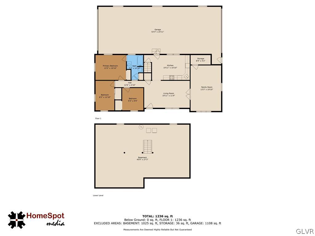 1034 Pine Tree Drive Slatington, PA 18080 - Photo 44 of 46 a picture of a floor plan