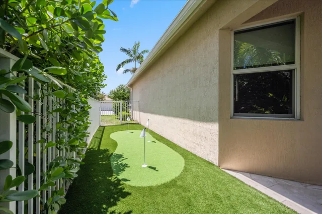 a view of outdoor space with deck and living space