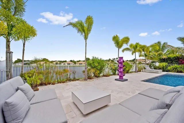 a view of lake from balcony