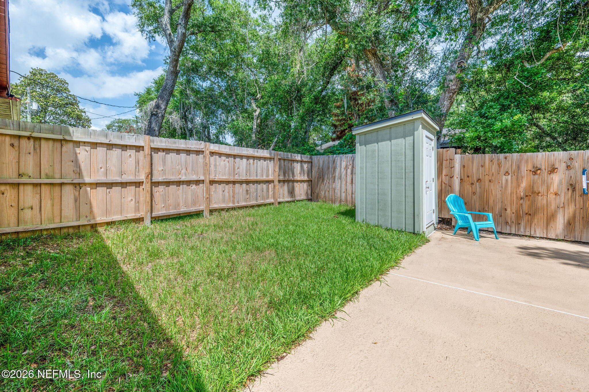 507 Gentian Road St. Augustine, FL 32086 - Photo 47 of 82 a view of a backyard with wooden fence
