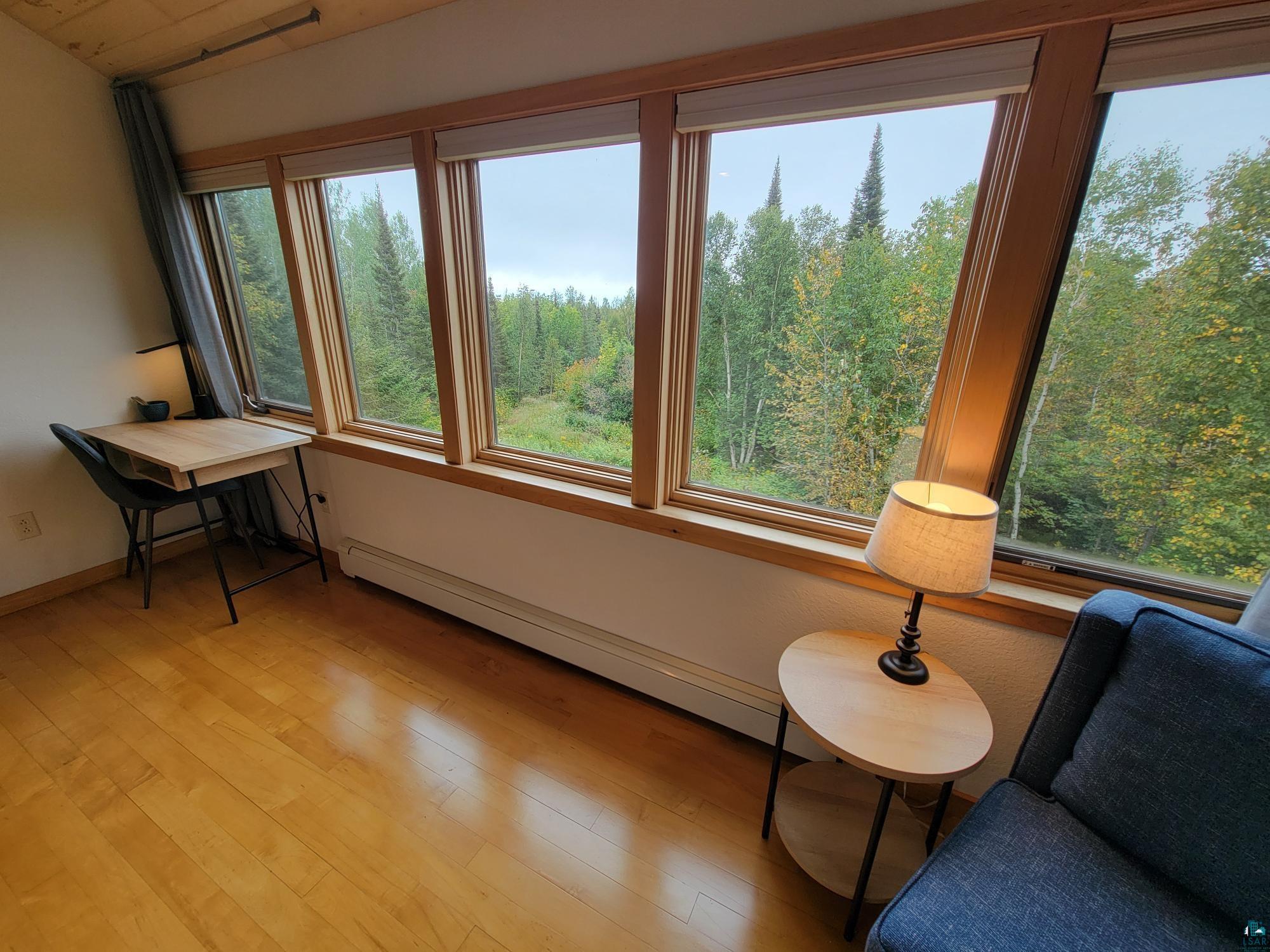 184 Fall River Road Grand Marais, MN 55604 - Photo 35 of 50 Unfurnished room featuring light hardwood / wood-style flooring and a baseboard radiator