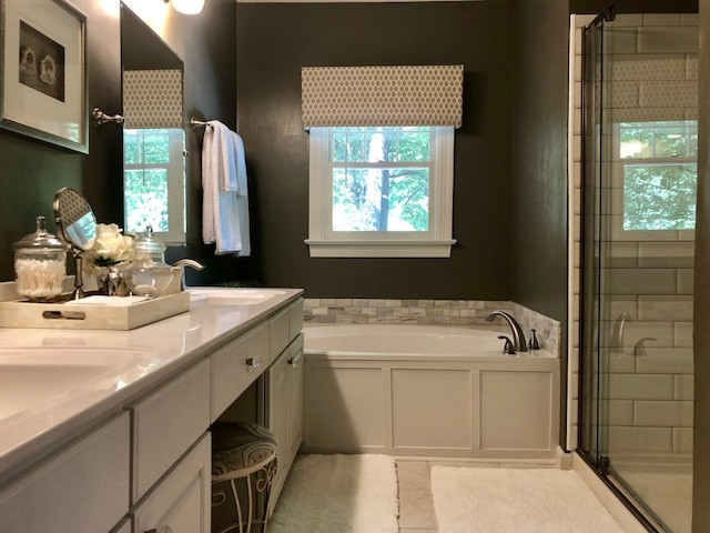 115 Moray Drive Raleigh, NC 27613 - Photo 20 of 25 Dual vanity sink, garden tub, newly tiled shower enclosure Master Bathroom