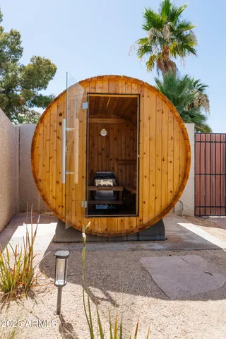 a view of outdoor space swimming pool and furniture