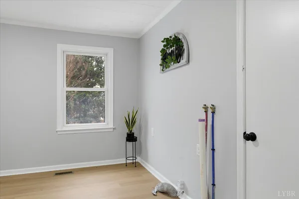 a view of an entryway with window