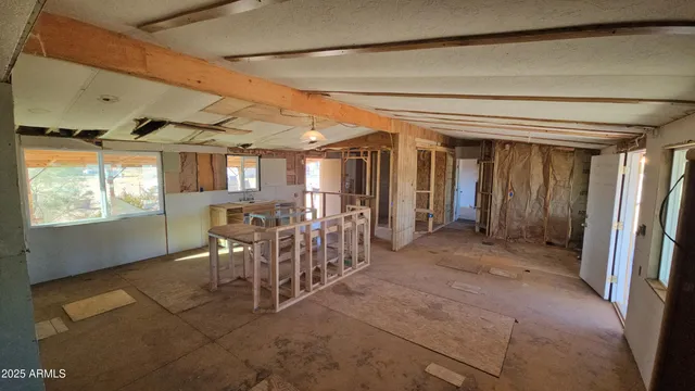 a view of an empty room