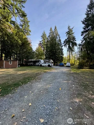 a view of road with trees