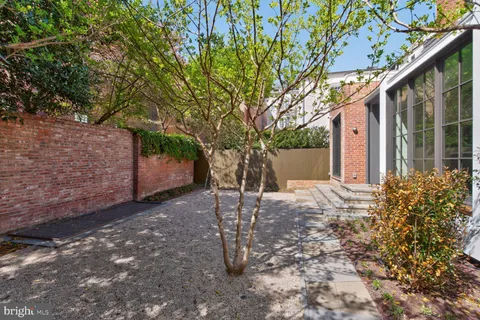 a house view with a garden space