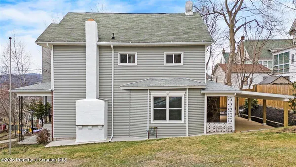 a backyard of a house