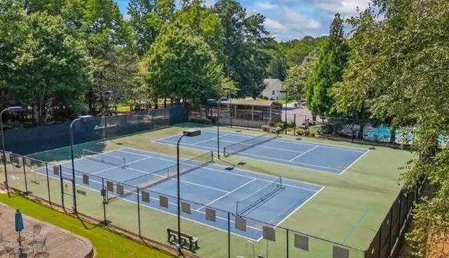 a view of a tennis court