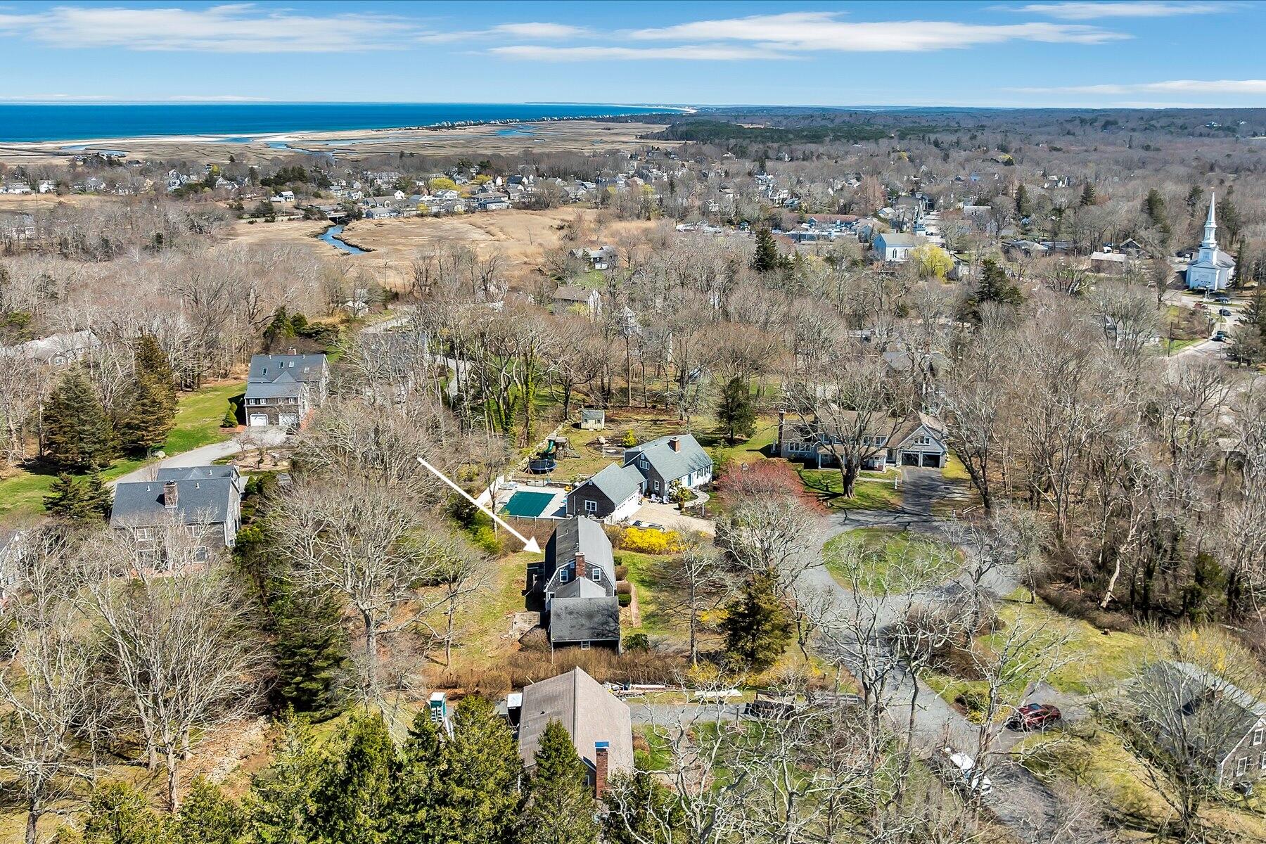 5 Dale Terrace Extension Sandwich, MA 02563 - Photo 29 of 31 an aerial view of a city with ocean view