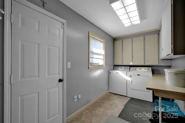 a room with storage and utility