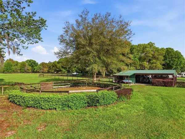 a house view with a garden space