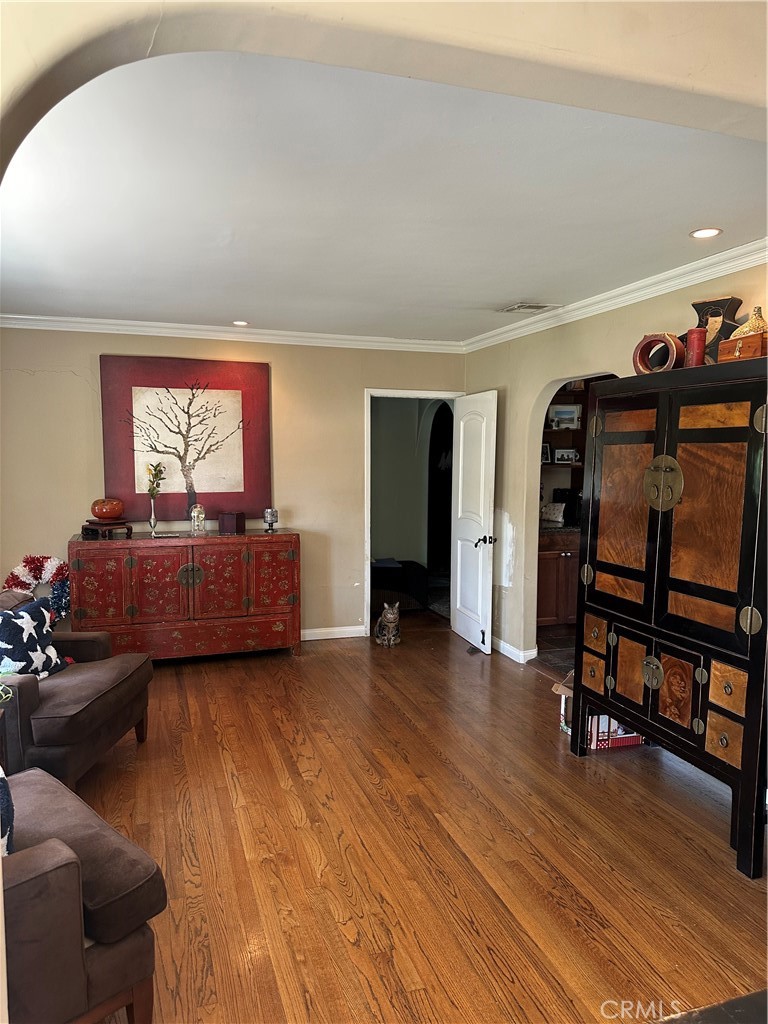 4910 Willowcrest Avenue Toluca Lake, CA 91601 - Photo 5 of 25 a living room with furniture and a flat screen tv