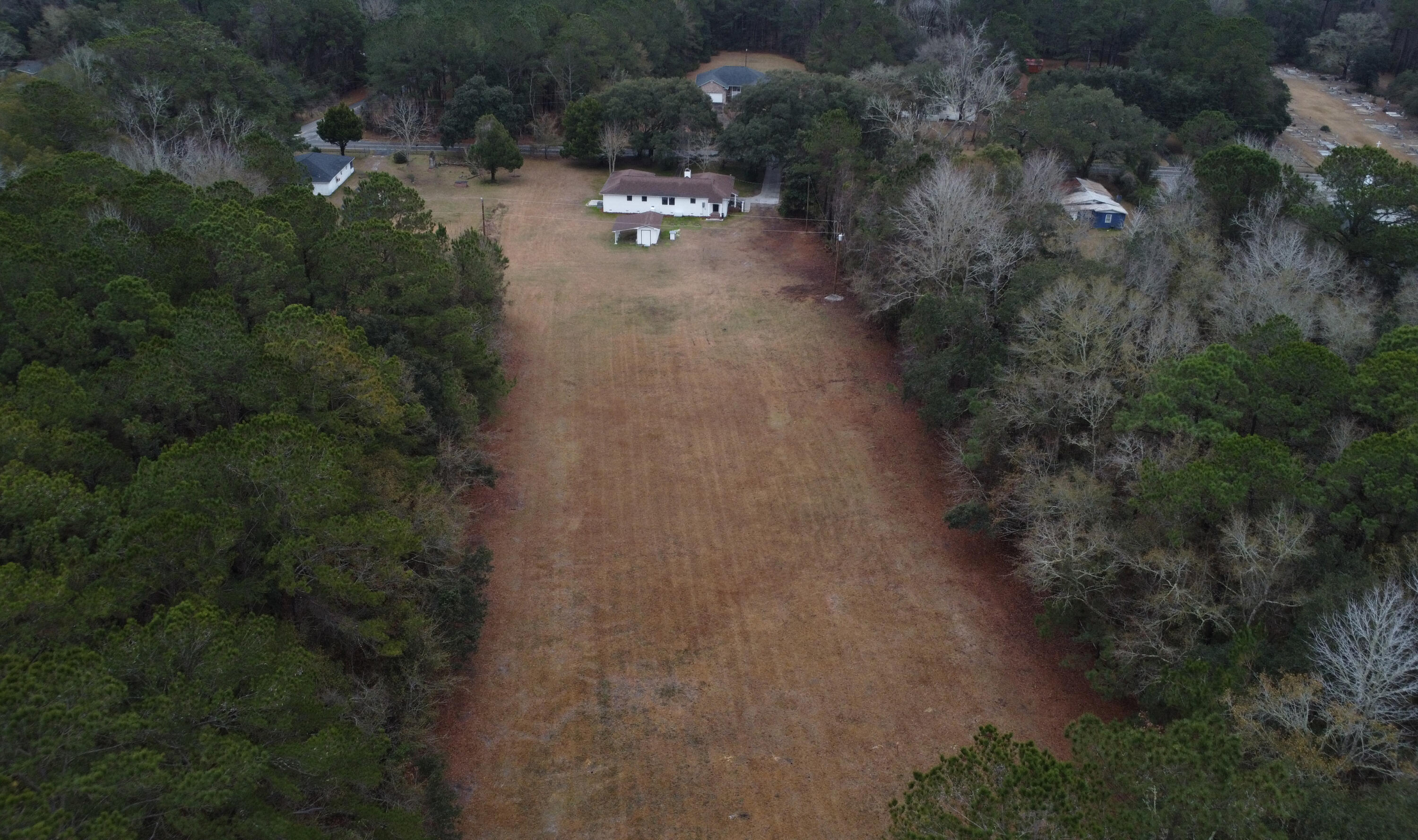 488 Society Road McClellanville, SC 29458 - Photo 34 of 36 56-Aerial from Rear