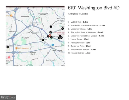 $795,000 | 6701 Washington Boulevard, Unit D, Arlington, VA 22205
