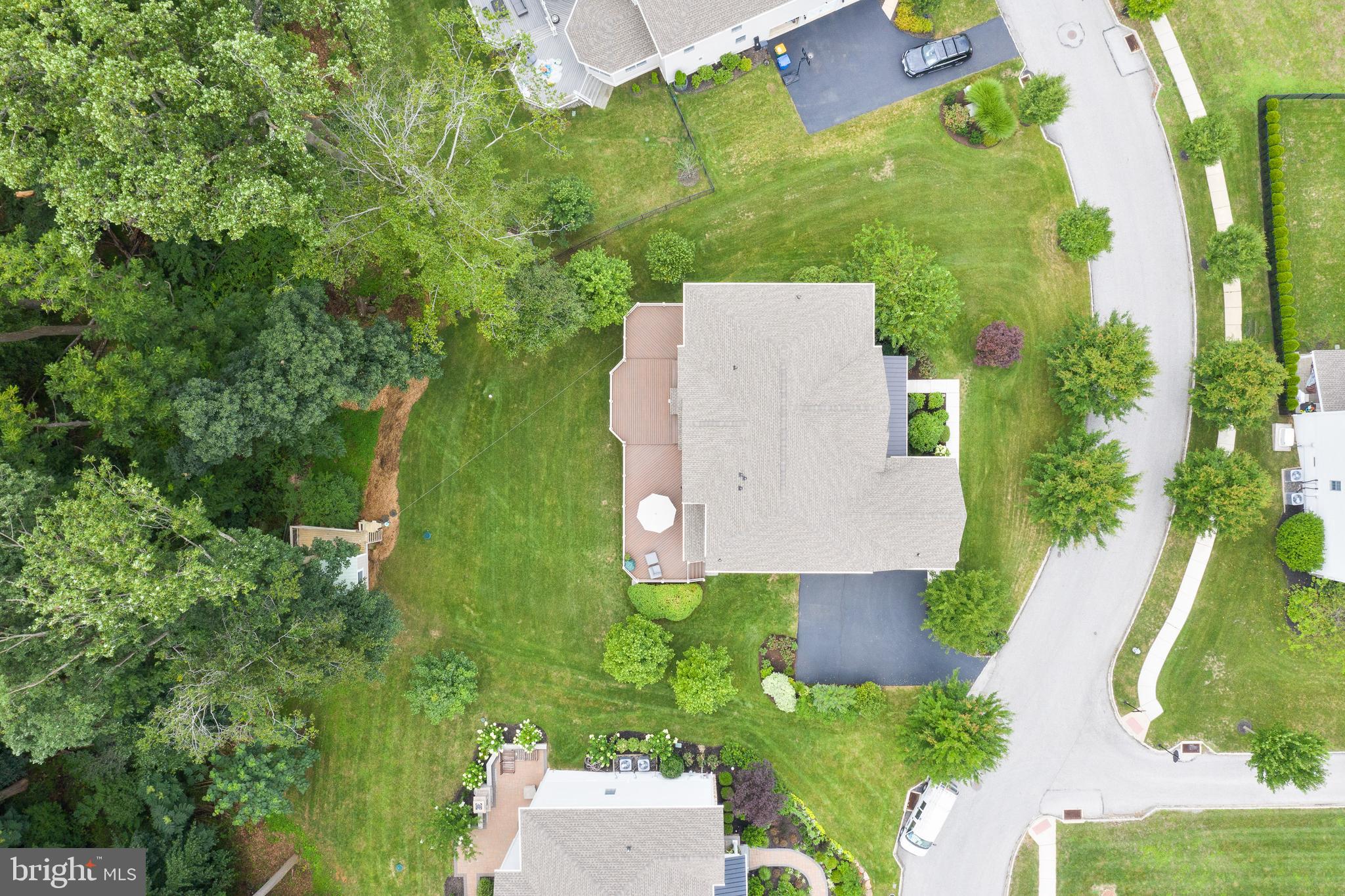 3912 Lewis Run Road Newtown Square, PA 19073 - Photo 37 of 52 aerial of yard