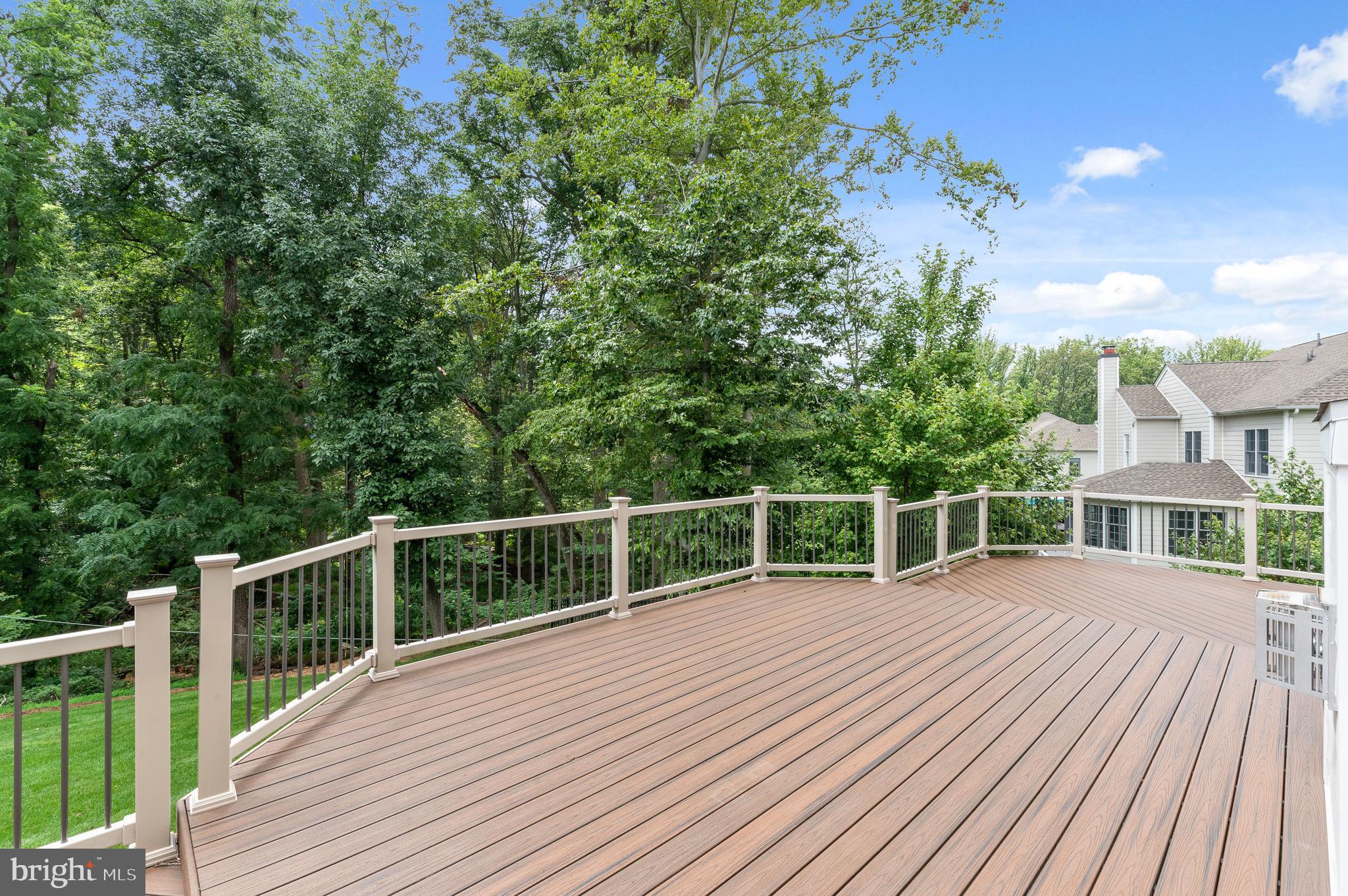 3912 Lewis Run Road Newtown Square, PA 19073 - Photo 42 of 52 Large deck with upgraded railings