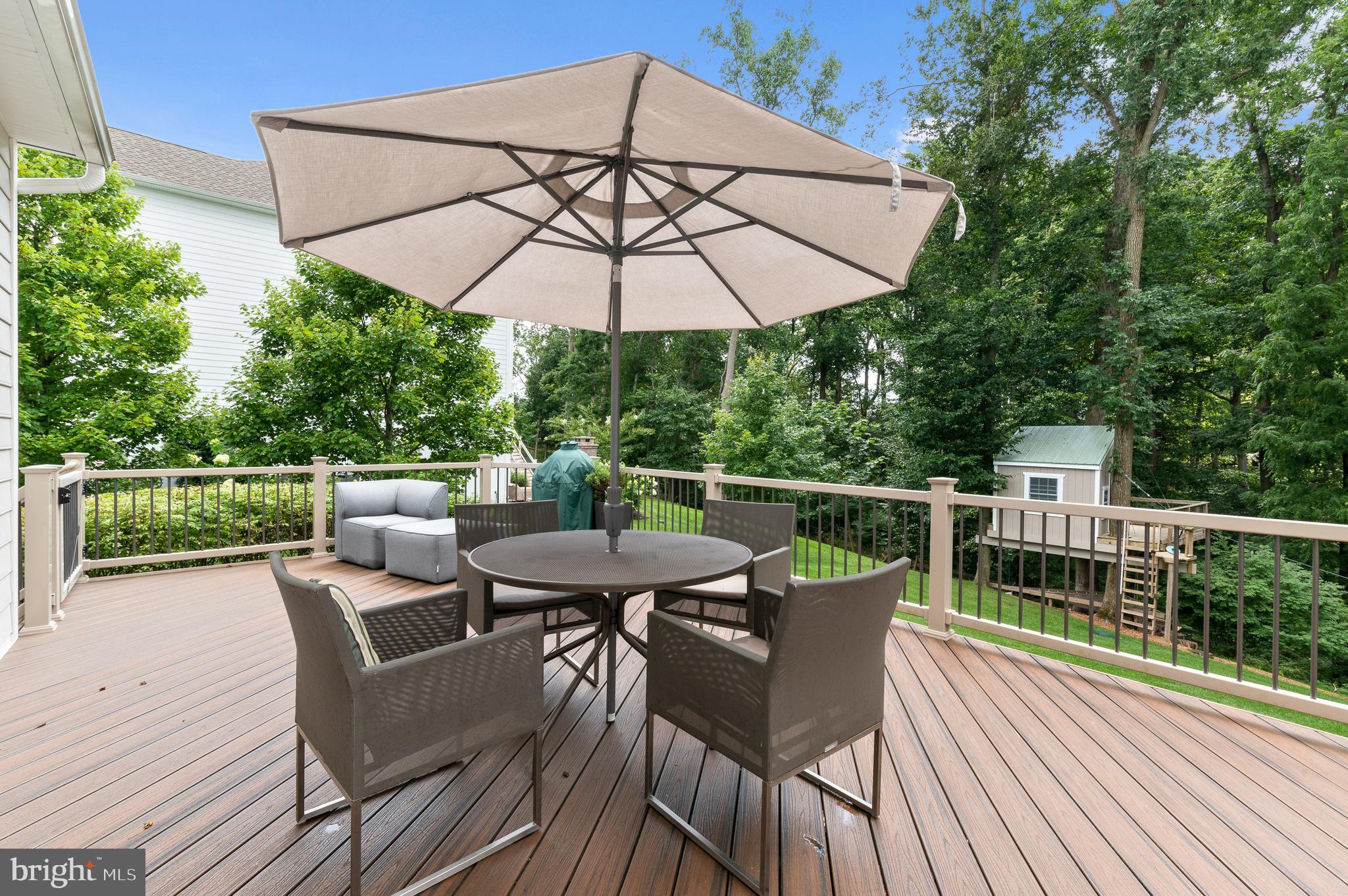 3912 Lewis Run Road Newtown Square, PA 19073 - Photo 44 of 52 Large deck with eating and sitting areas