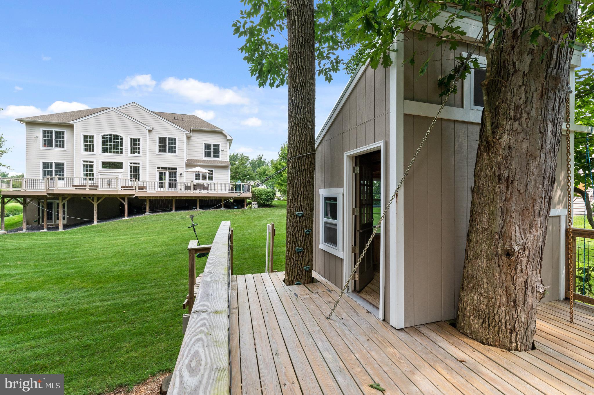 3912 Lewis Run Road Newtown Square, PA 19073 - Photo 47 of 52 Large back yard and tree house