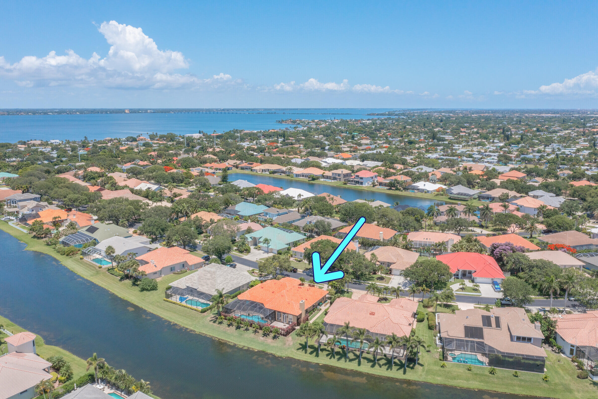 335 Normandy Drive Indialantic, FL 32903 - Photo 4 of 55 an aerial view of residential houses with outdoor space