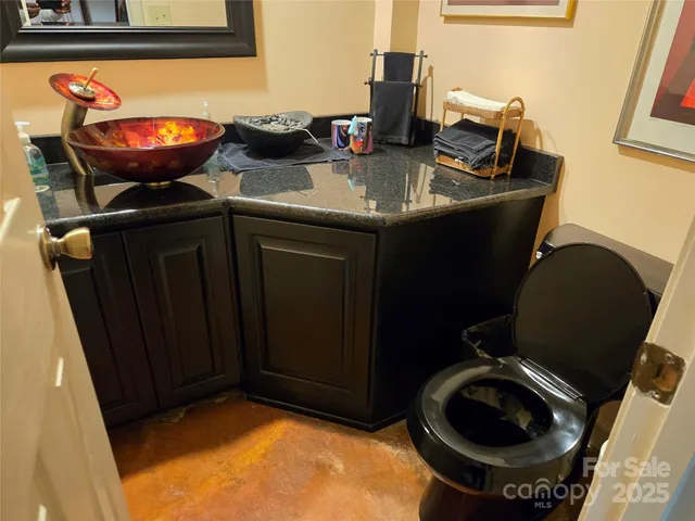 a bathroom with a sink and a toilet