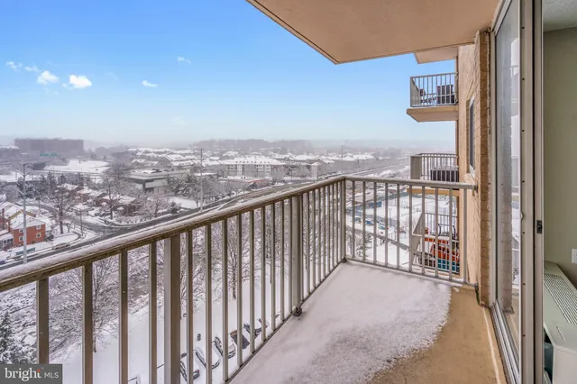 a view of city from balcony