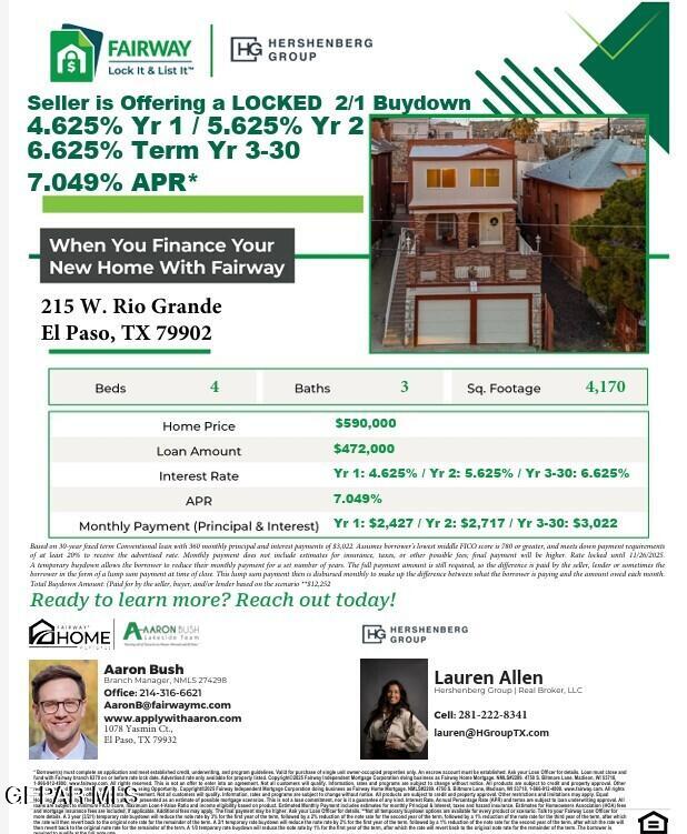 215 West Rio Grande Avenue El Paso, TX 79902 - Photo 2 of 62 lender