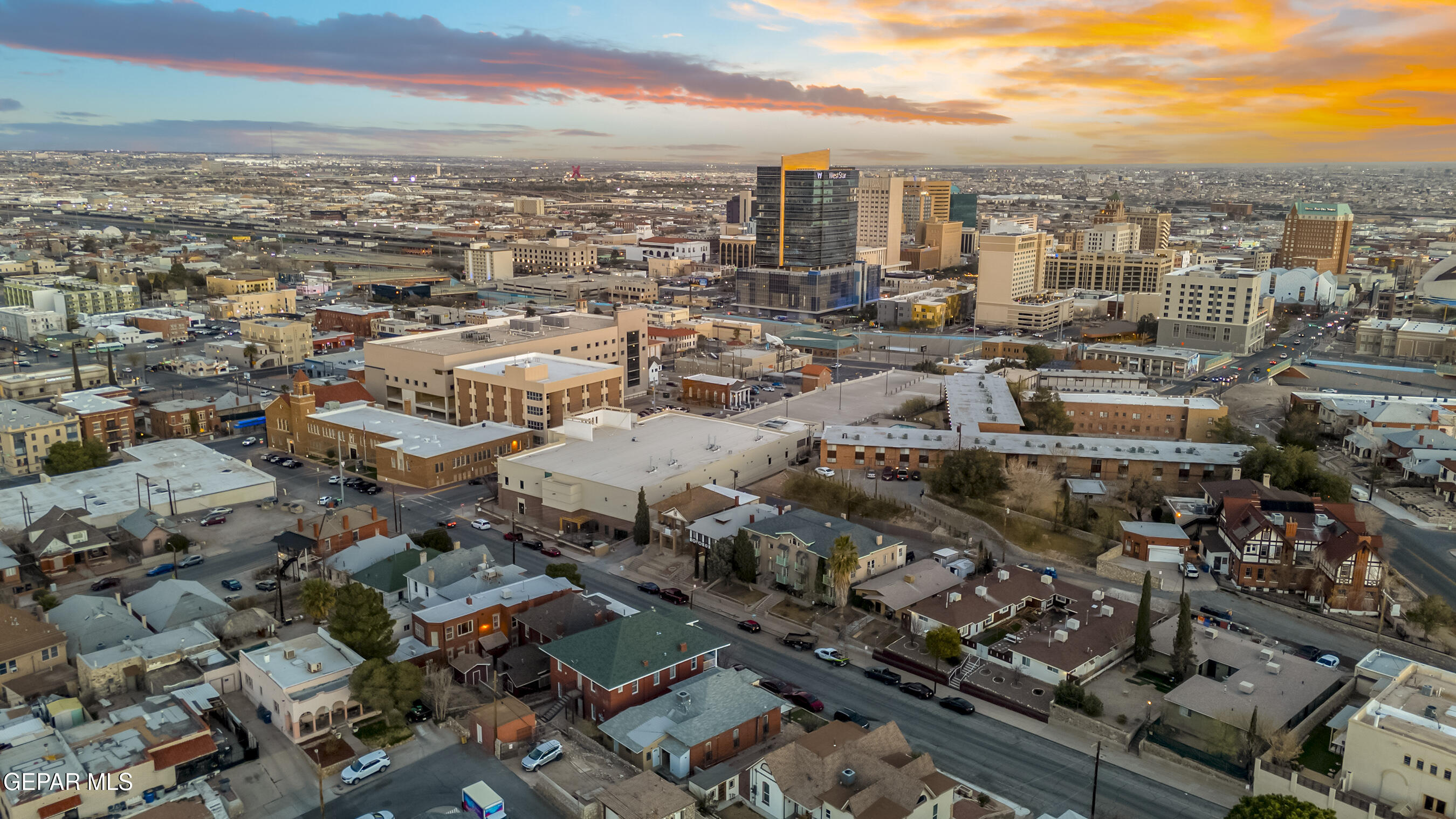 215 West Rio Grande Avenue El Paso, TX 79902 - Photo 7 of 62 an aerial view of a city with lots of residential buildings