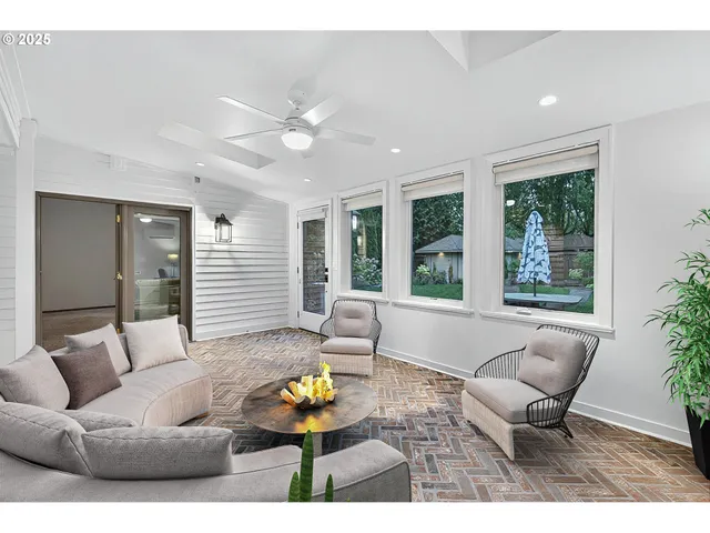 a view of an empty room