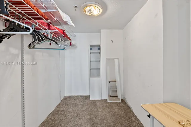 a view of a hallway with a elevator