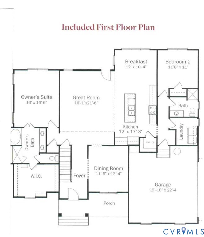 6201 Old Roxbury Road Quinton, VA 23141 - Photo 45 of 49 REVERSED plan from this drawing. Primary bedroom