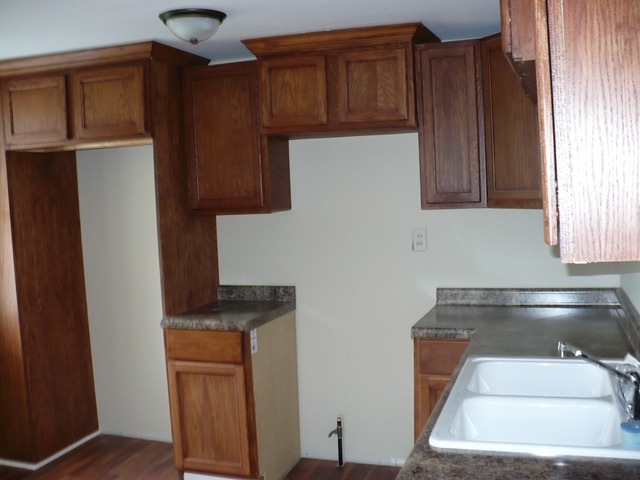 627 South 2nd Street Rochelle, IL 61068 - Photo 7 of 19 a kitchen with a refrigerator and cabinets