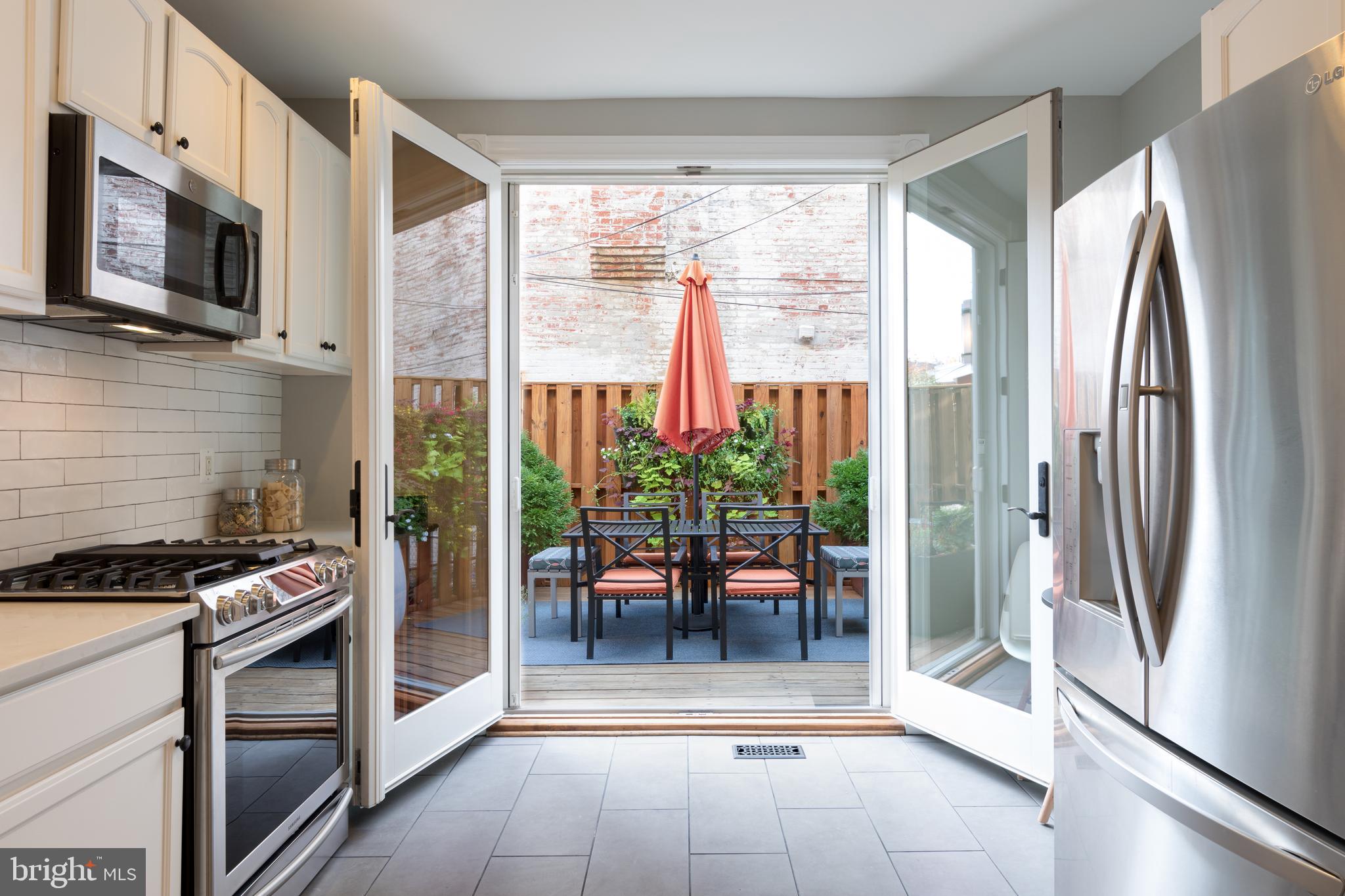 950 Westminster Street Northwest Washington, DC 20001 - Photo 13 of 30 Double Doors lead to Patio