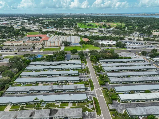 a view of a city with tall buildings