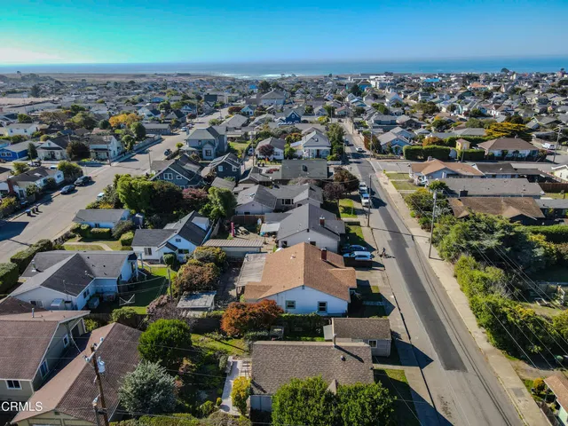an aerial view of a city