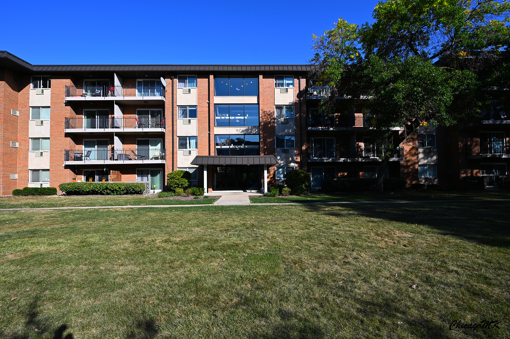 2230 South Goebbert Road, Unit 339 Arlington Heights, IL 60005 - Photo 1 of 38 a view of a house with a yard and potted plants