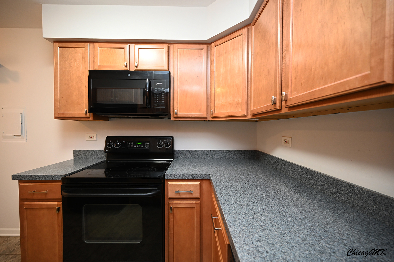 2230 South Goebbert Road, Unit 339 Arlington Heights, IL 60005 - Photo 16 of 38 a kitchen with a stove and a microwave