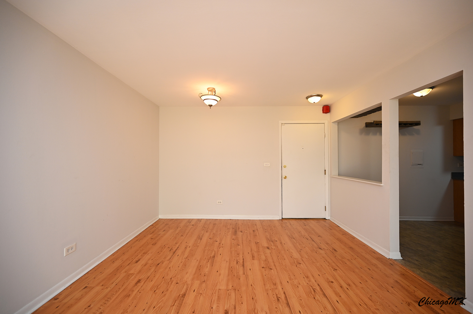 2230 South Goebbert Road, Unit 339 Arlington Heights, IL 60005 - Photo 8 of 38 a view of a room with wooden floor and white walls