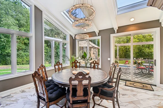 a very nice looking room with a large window