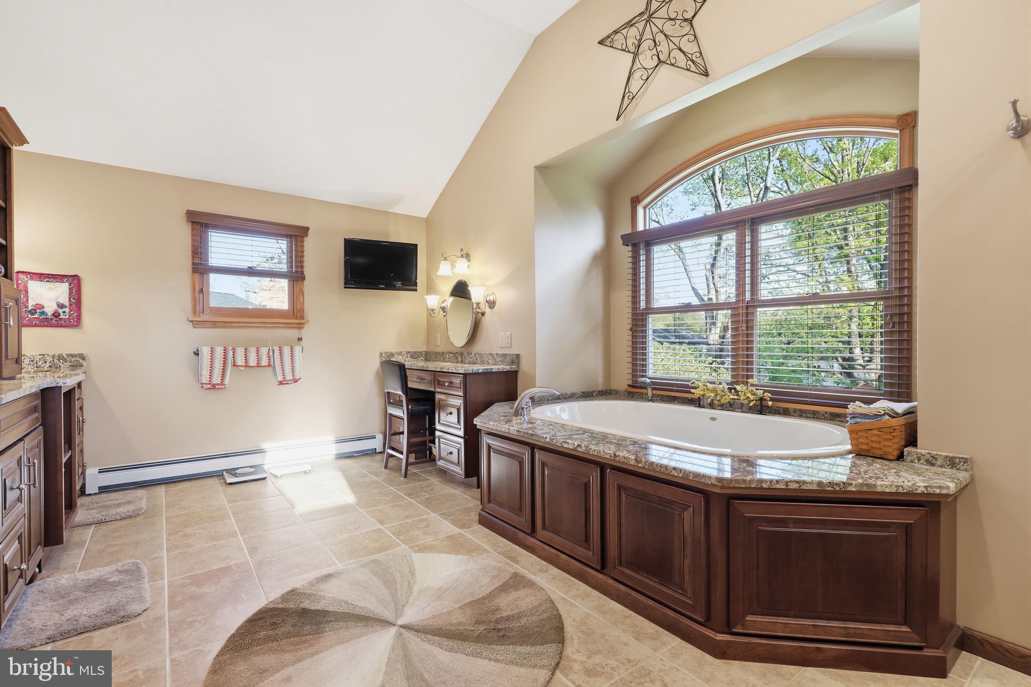 1103 Roelofs Road Yardley, PA 19067 - Photo 33 of 61 Jacuzzi Tub overlooking the back yard
