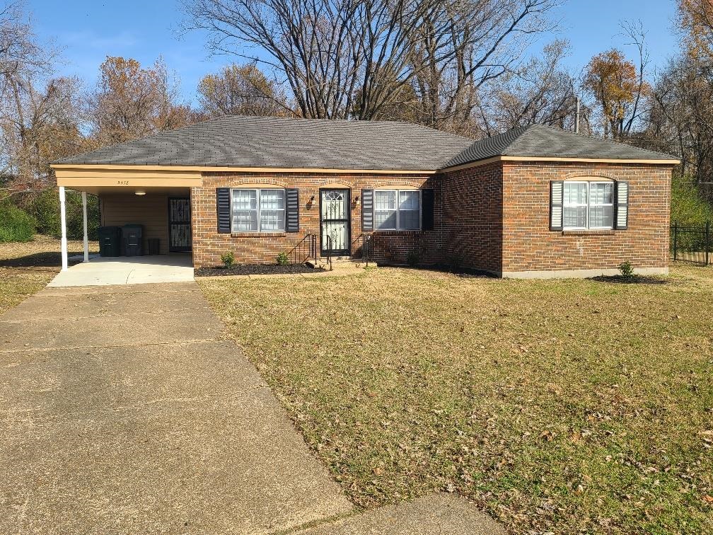 a view of a house with a outdoor space