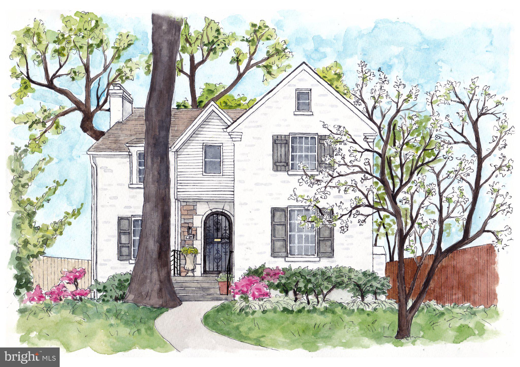 7918 13th Street Northwest Washington, DC 20012 - Photo 54 of 54 Your new home as a watercolor!